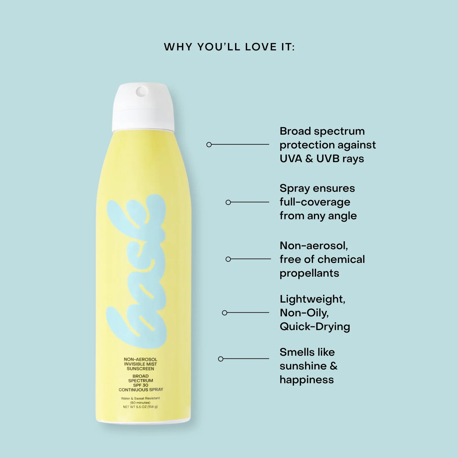BASK - SPF 30 Non-Aerosol Spray باسك بخاخ حماية ٣٠